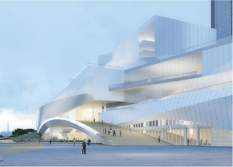 廣東美術館、廣東非物質文化遺產展示中心、廣東文學館“三館合一”（